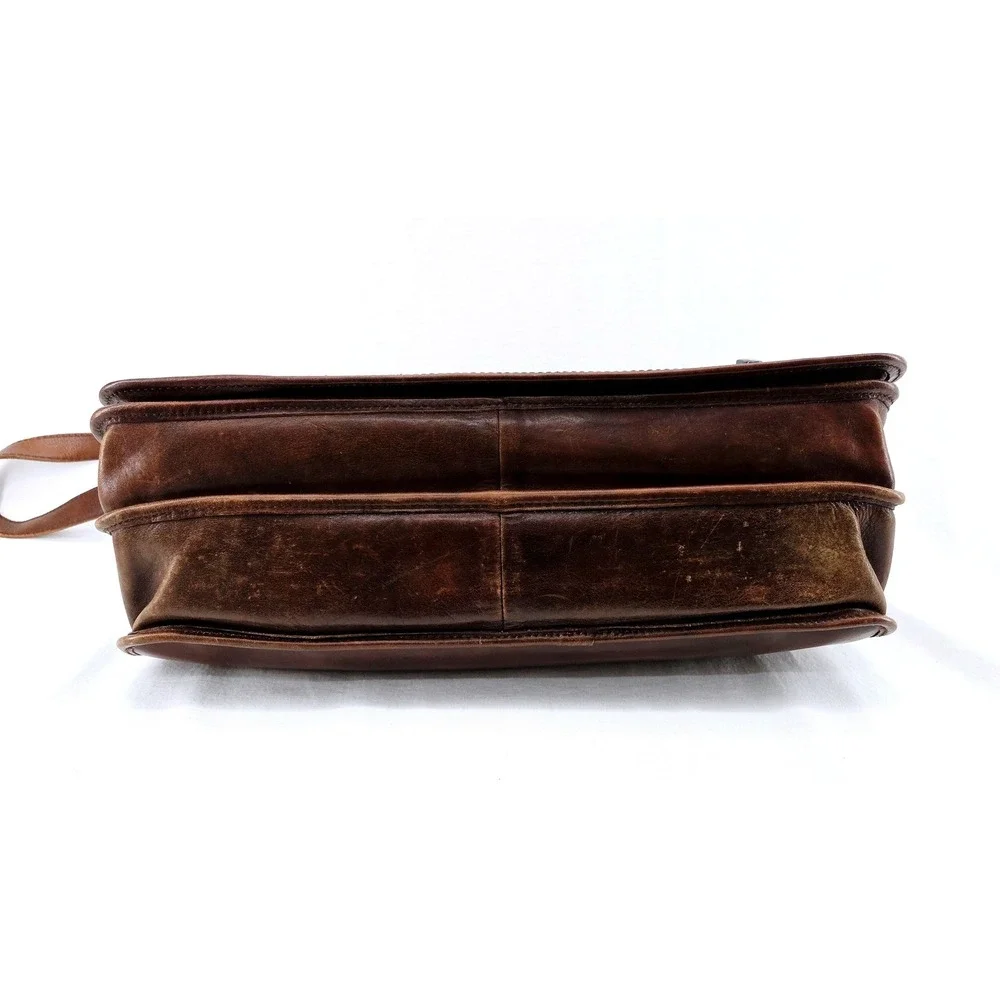 I Medici Firenze Italian Leather Briefcase Messenger Bag - Size 17.5x11.75x5